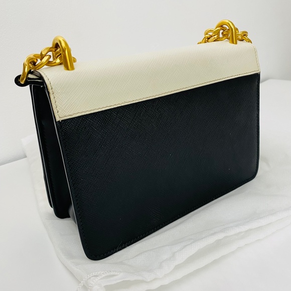 PRADA - Chain Flap Bag Saffiano Leather (New) - Picture 4 of 8